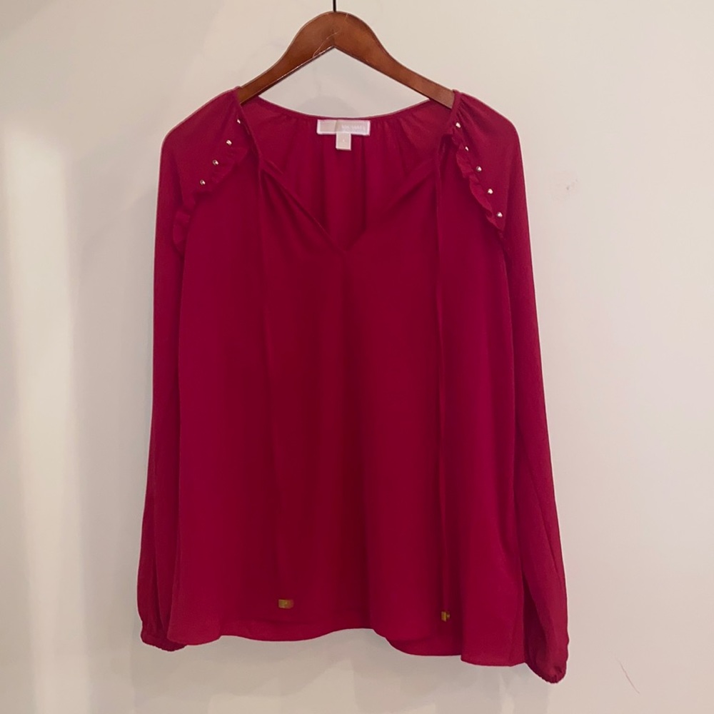 MICHAEL KORS V-Neck Blouse